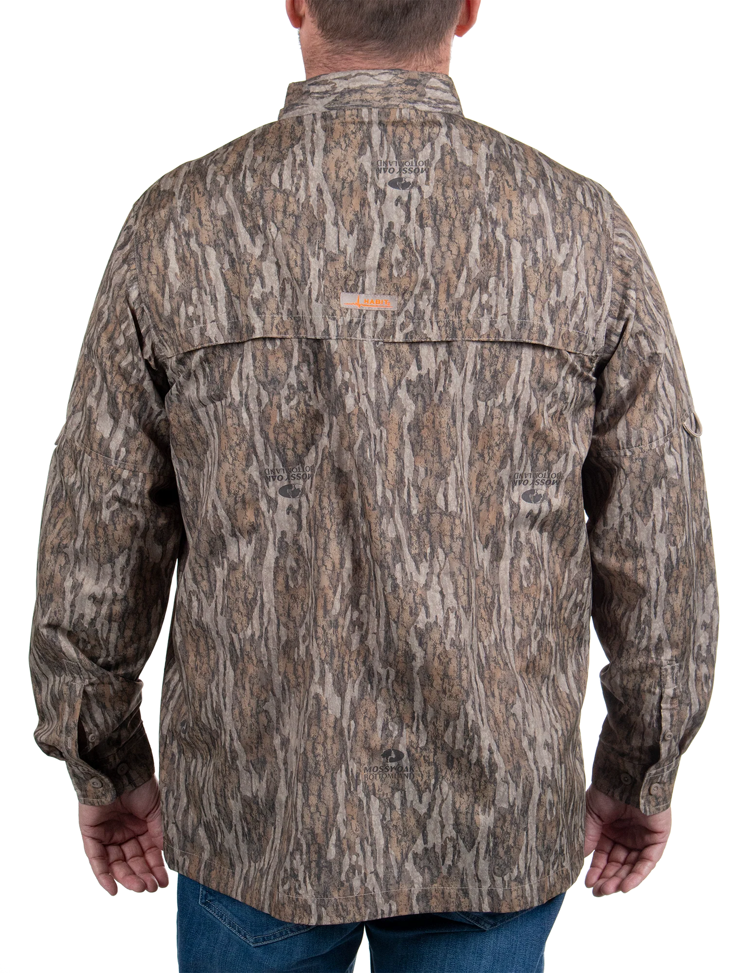 Habit - Men's Hatcher Pass Long Sleeve Camo Guide Shirt - Mossy Oak