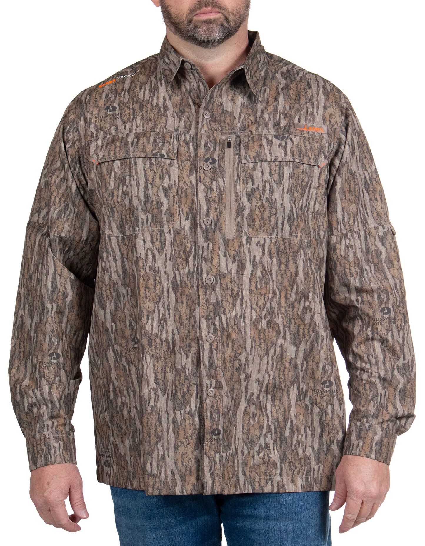 Habit - Men's Hatcher Pass Long Sleeve Camo Guide Shirt - Mossy Oak