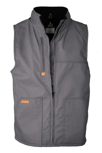 LAPCO FR FLEECE LINED VEST WITH WIND SHIELD TECHNOLOGY- GREY