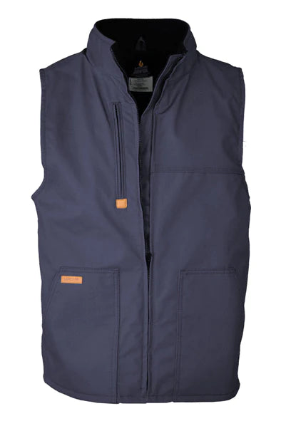 LAPCO FR FLEECE LINED VEST WITH WIND SHIELD TECHNOLOGY- NAVY