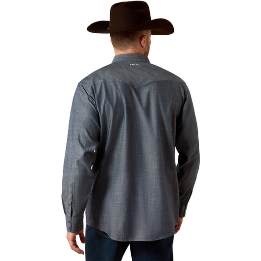 ARIAT WF CHAMBRAY BLUE REFINED SLUB - MENS SHIRT - 10073488
