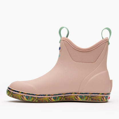 Women's Ankle Deck Boot-Cameo Rose / Fishe Tarpon