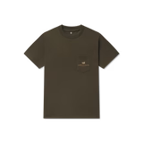 Youth Eight Point Tee-Dark Olive