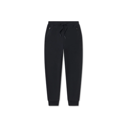 Black sweatpants on a white background