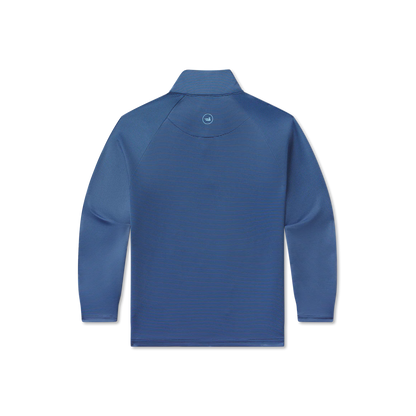 Southern Marsh Boy's Southampton Performance Quarter Zip - Stripes NAVY