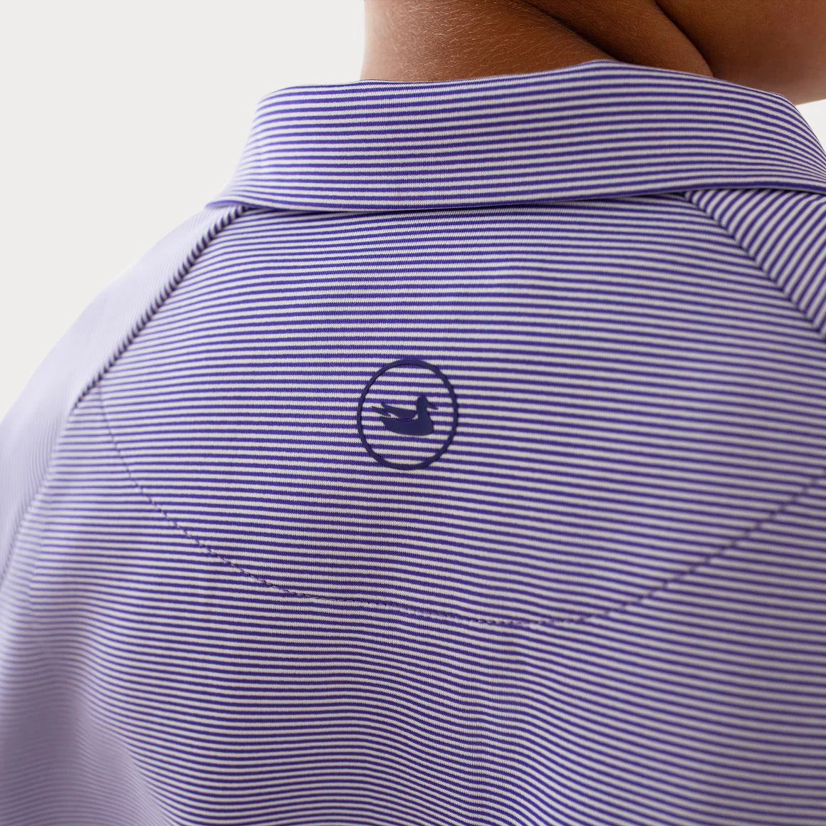 Southern Marsh Boy's Southampton Performance Quarter Zip - Stripes Purple