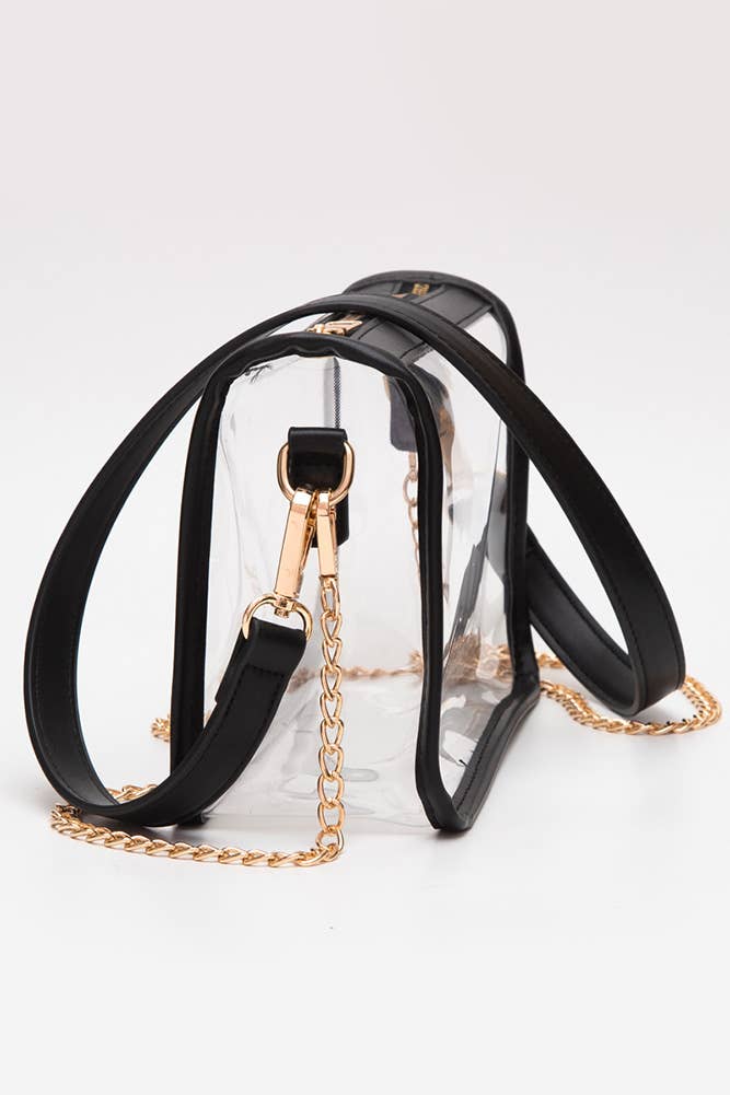 Hana - Clear Rectangle Stadium Concert Crossbody Bag
