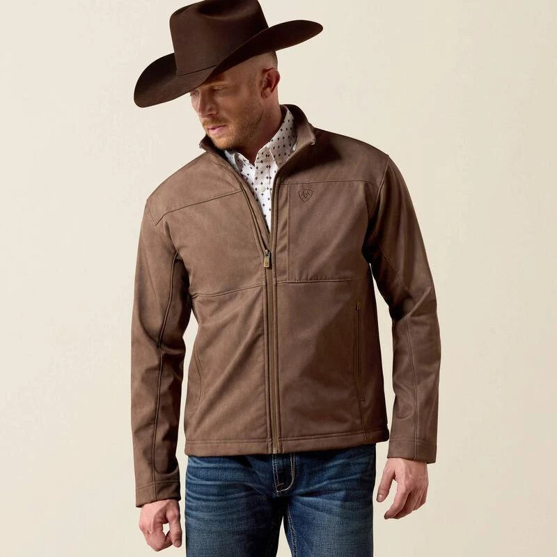 Ariat Men's Vernon Softshell Jacket - Wren Faux Leather Print