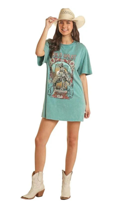 GRAPHIC T-SHIRT DRESS - BWD1R03264