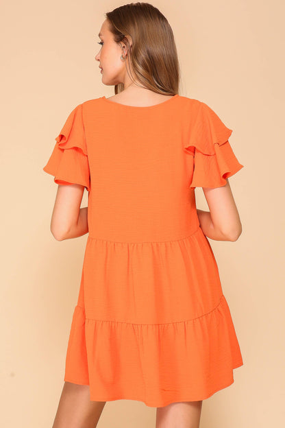 TIMING - Airflow Tiered Mini Dress