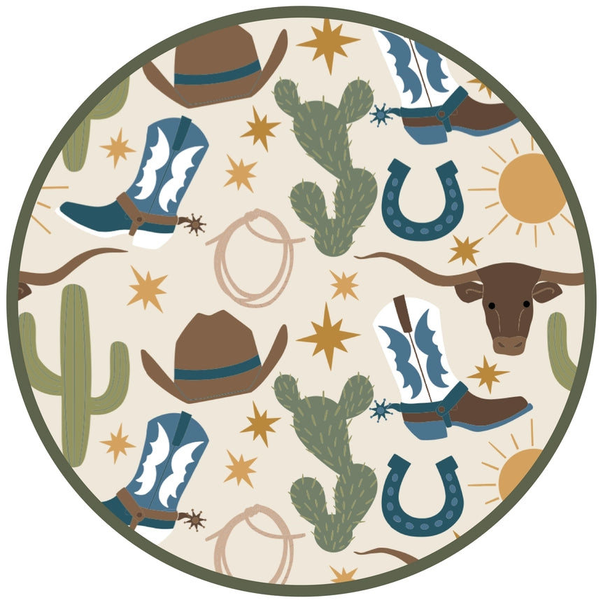 Howdy Western Bamboo Convertible Baby Pajamas