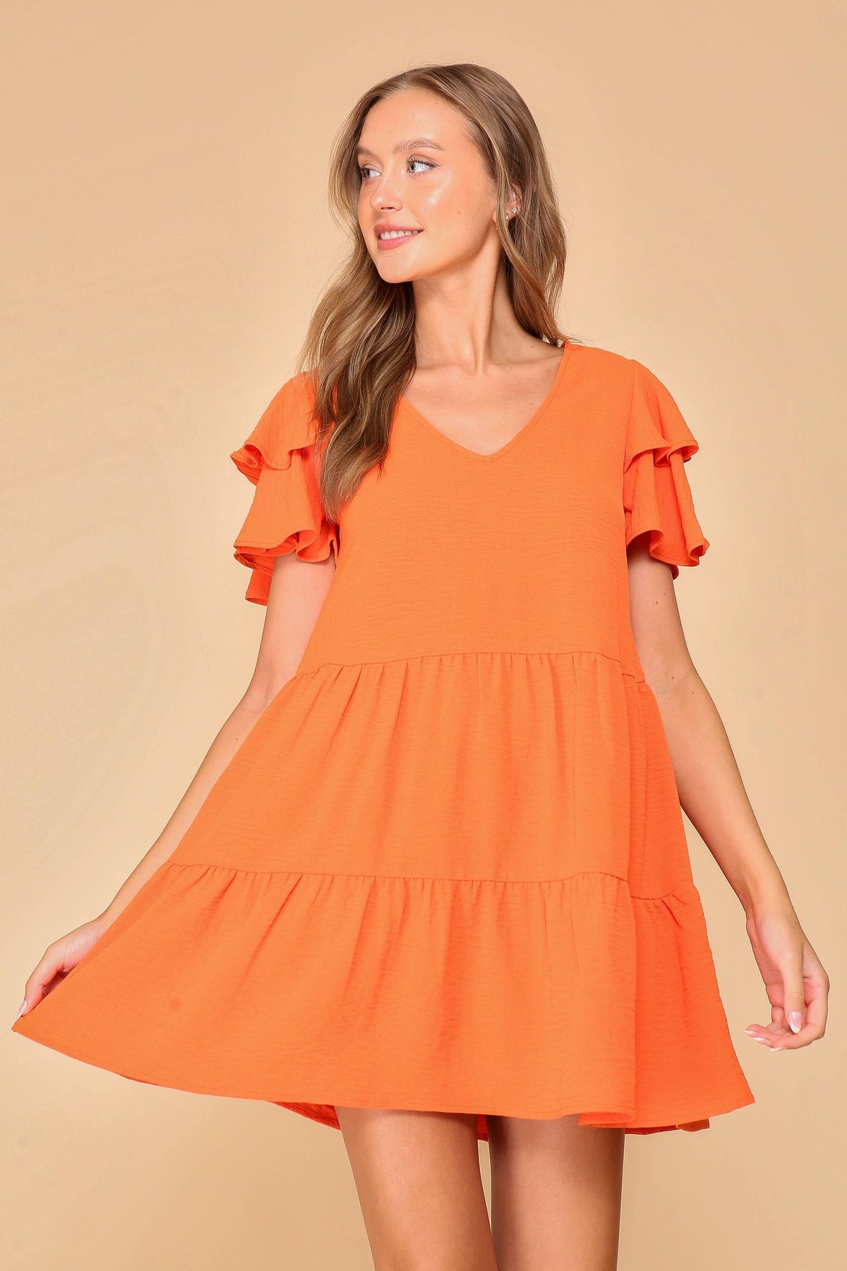 TIMING - Airflow Tiered Mini Dress