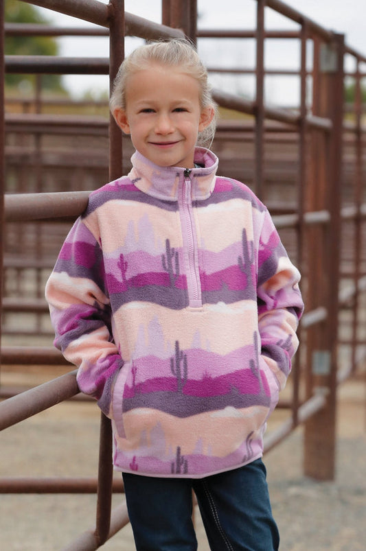 Cruel – Girl’s Pullover Fleece – Pink/Purple