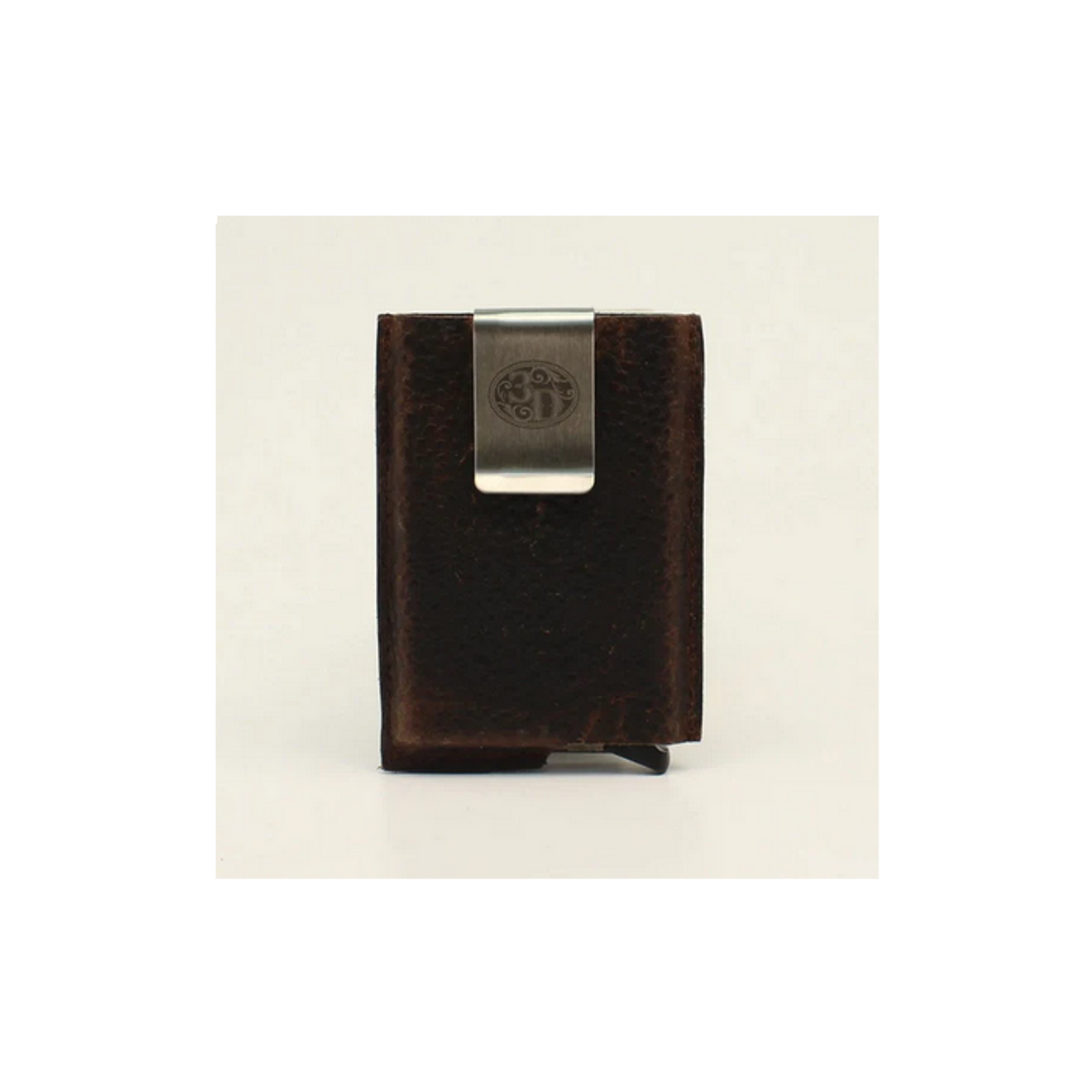 3D Belt Co Men's Brown Leather Utility Wallet - D250002502