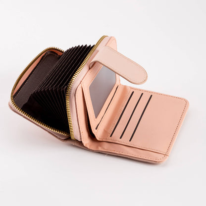 Hana - Diamond-Stitched Pattern Multi Slot  ID Window Wallet