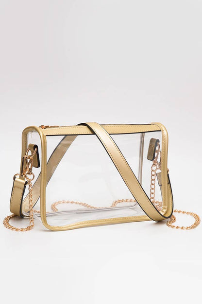 Hana - Clear Rectangle Stadium Concert Crossbody Bag