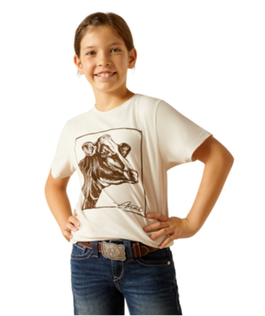 Ariat Cow Cover Tee Natural - 10051773