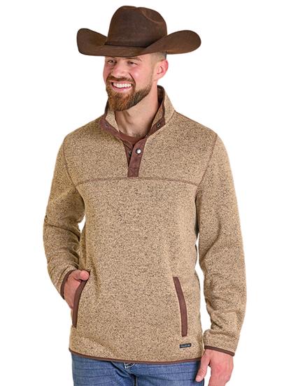 Henley Pullover Tan