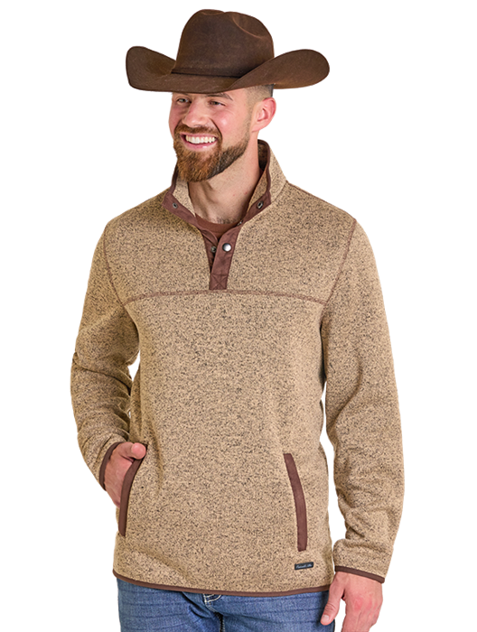 Henley Pullover Tan