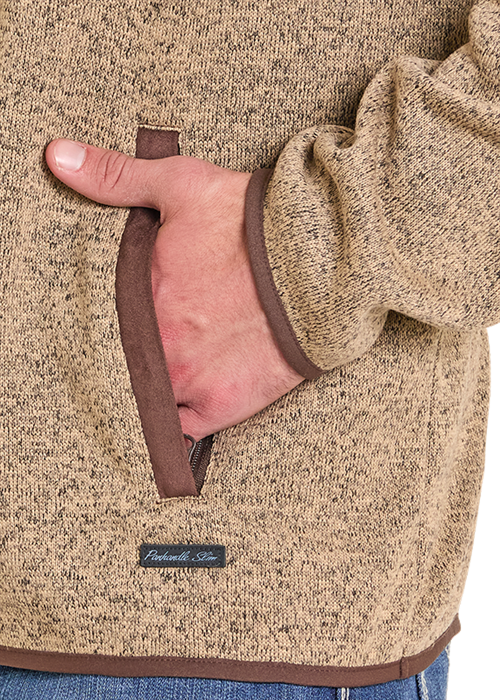 Henley Pullover Tan
