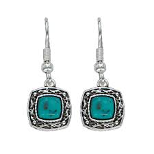 Montana Silversmiths Women's Blue Earth Earrings