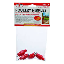 Little Giant Poultry Nipples 4pk