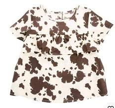 112344405 WRANGLER COW PRINT SHIRT