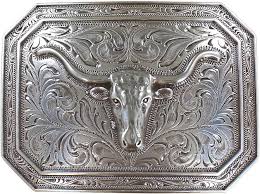 RECTANGLE SHOW COW BUCKLE