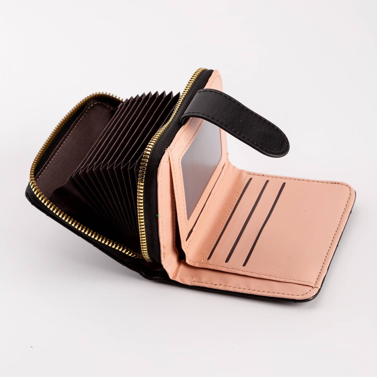 Hana - Diamond-Stitched Pattern Multi Slot  ID Window Wallet
