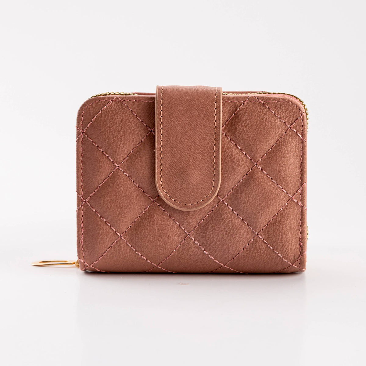 Hana - Diamond-Stitched Pattern Multi Slot  ID Window Wallet