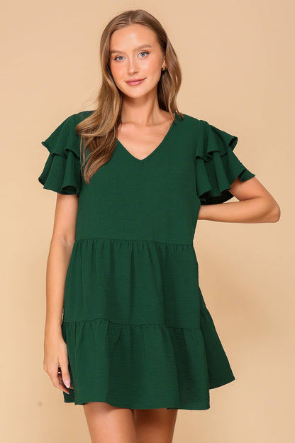 TIMING - Airflow Tiered Mini Dress