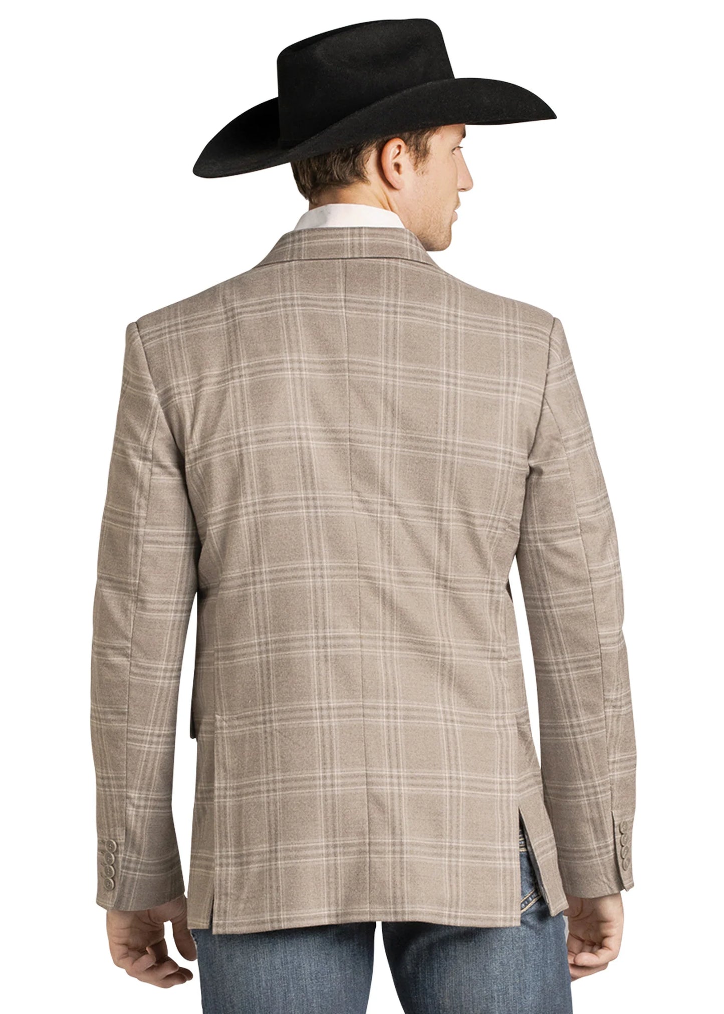 Rock & Roll Tan Plaid Sport Coat