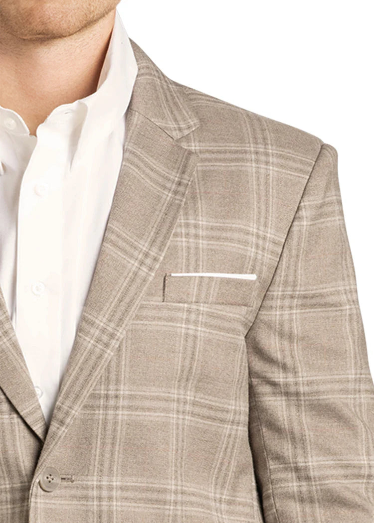 Rock & Roll TAN Plaid Sportcoat