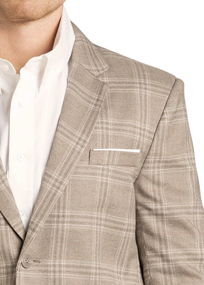 Rock & Roll Tan Plaid Sport Coat