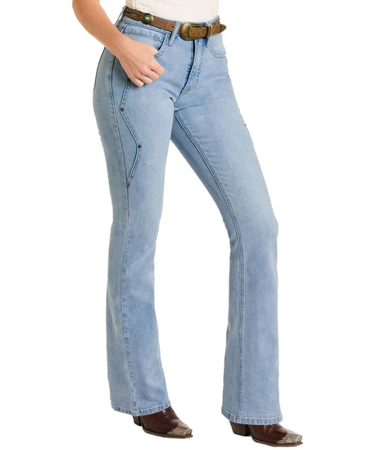 WOMAN'S Zig Zag High Rise Bootcut Jeans