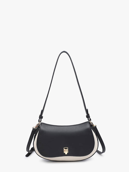 Jen & Co. - Quinn Faux Suede Shoulder Bag w/ Push Lock | M2850