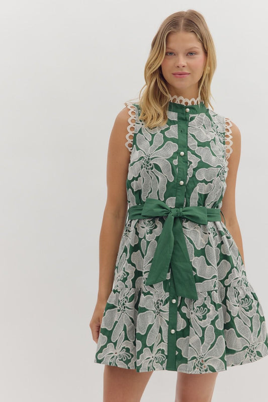 Floral Embroidered Dress