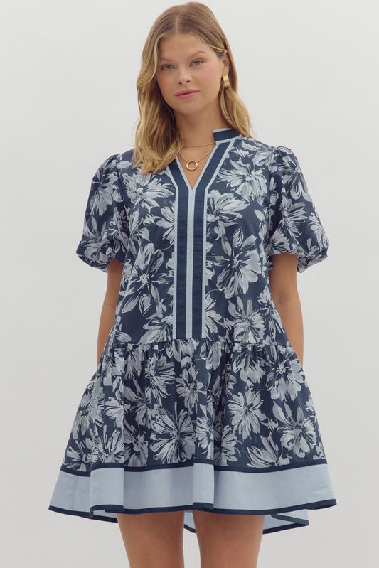 Floral Print Bubble Dress