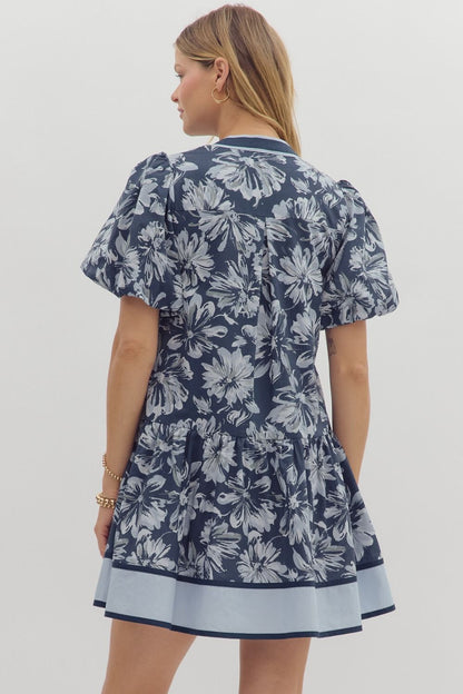 Floral Print Bubble Dress