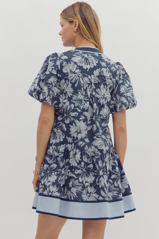 Floral Print Bubble Dress