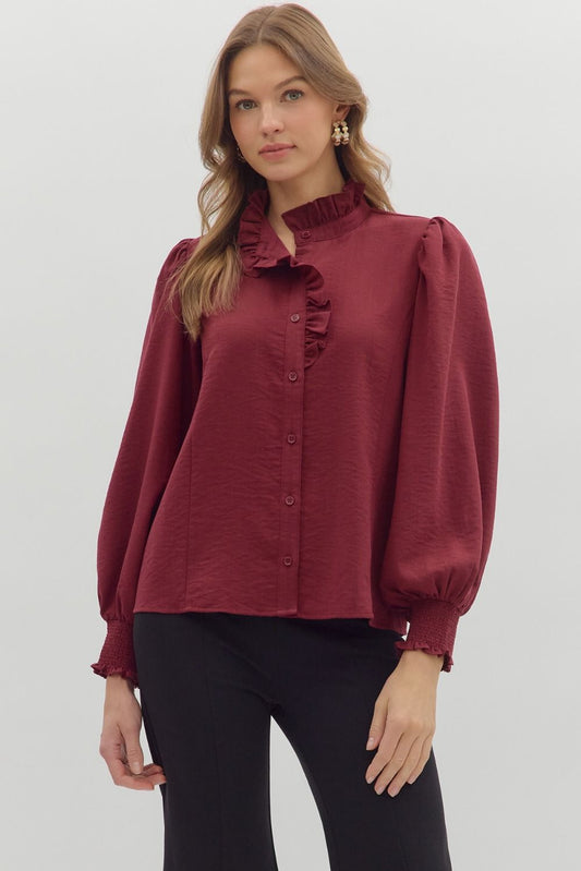 Smocked Ruffle Top