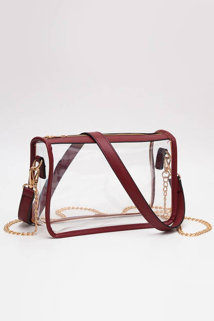 Hana - Clear Rectangle Stadium Concert Crossbody Bag