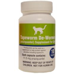 Tapeworm De-Wormer Capsules for Cats (SOLD AS SINGLE PILLS)