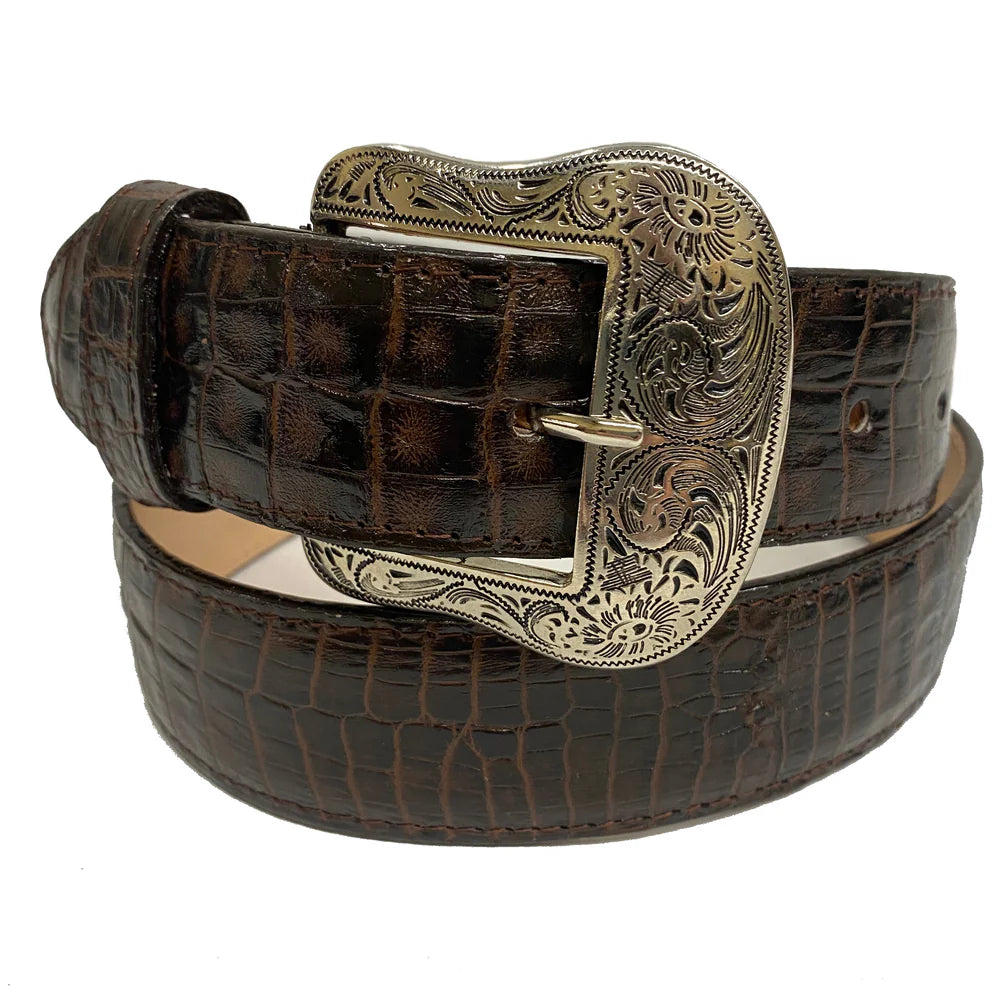 Cowtown Smooth Gator Belly Belt - H6084