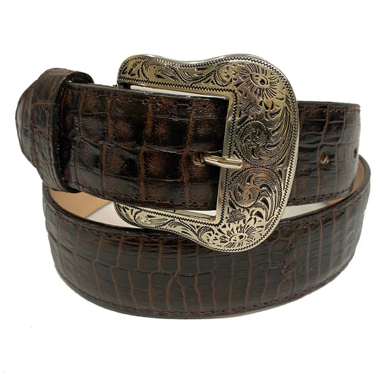 Cowtown Smooth Gator Belly Belt - H6084