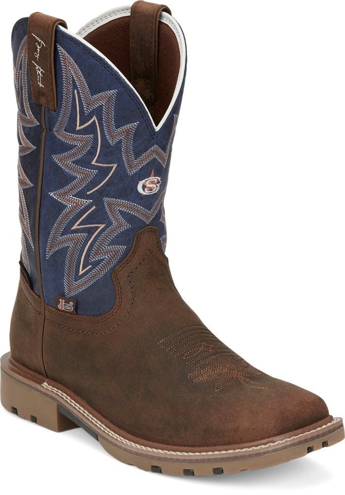 Justin Men's Dusty 11" Square Toe Western Boots - GR9063