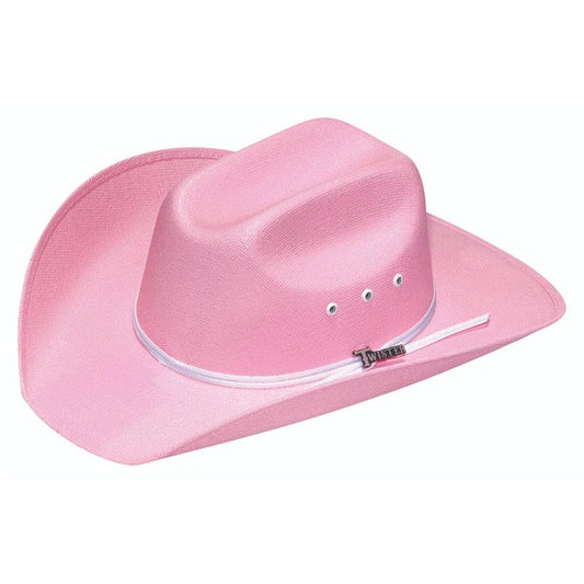 Twister Infant Girls Pink Straw Western Hat - T7102030