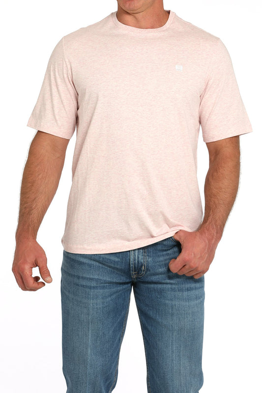 Men's Solid Logo Tee - Pink
