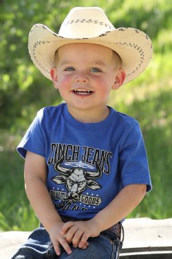 TODDLER Cinch Jeans Brand Tee - Royal Blue