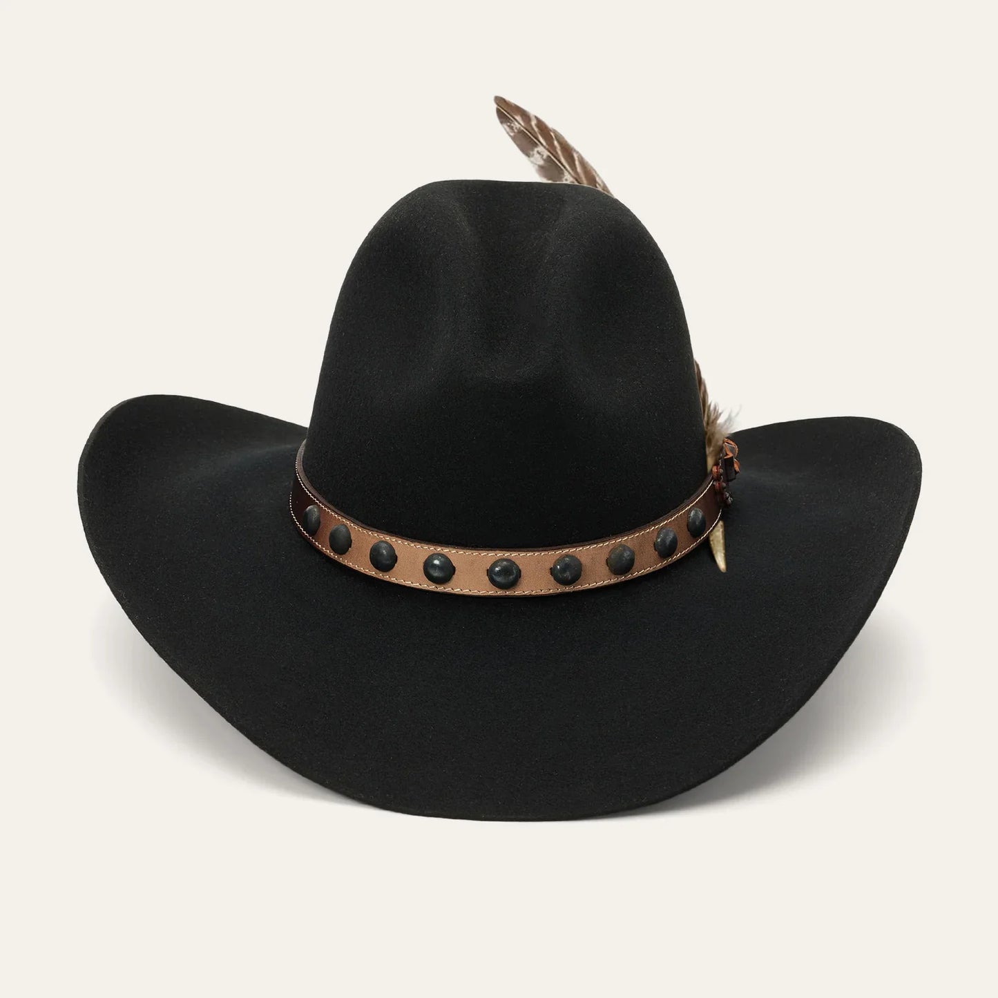 STETSON FELT HAT BROKEN BOW-BLACK